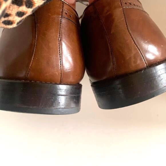 Mezlan Brown Leather Lace-up Oxford Derby Dress Shoe Spain Men’s Size 12 main image 9